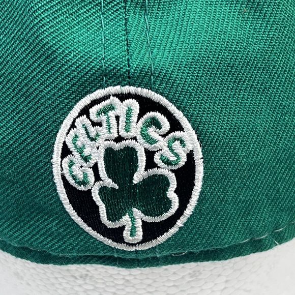 Boston Celtics New Era 59Fifty SnapBack Hat Cap Hardwood Classics Green Black - Picture 5 of 12